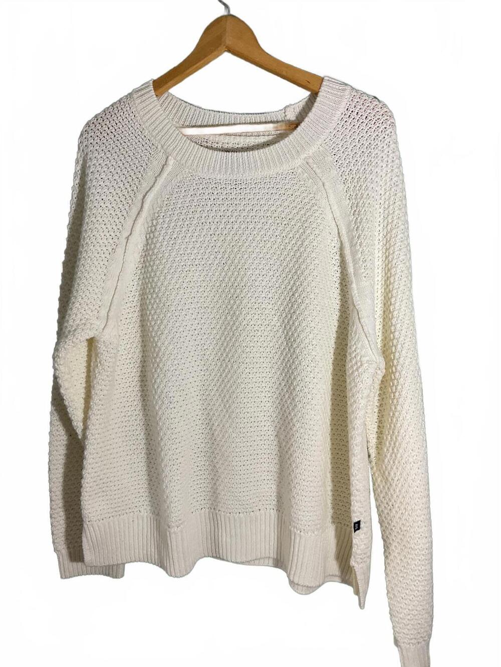 Gap Cream White  Open Knit Sweater XL